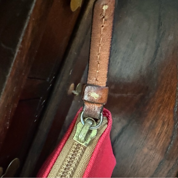 Dooney & Bourke Red Nylon Zip Pouch - Picture 10 of 10